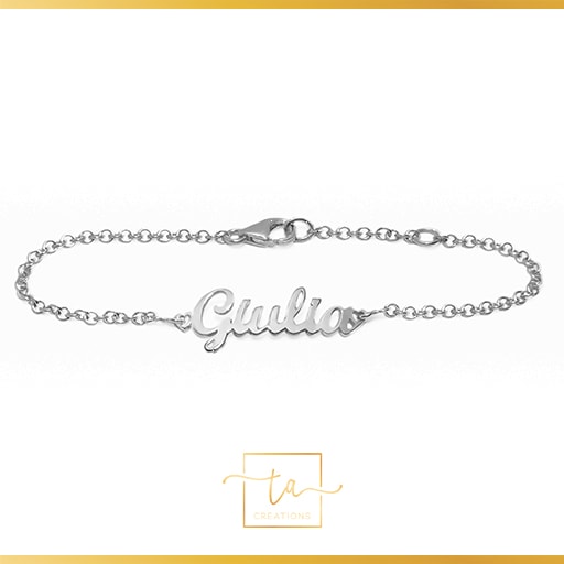 BRACCIALE con nome argento-preview